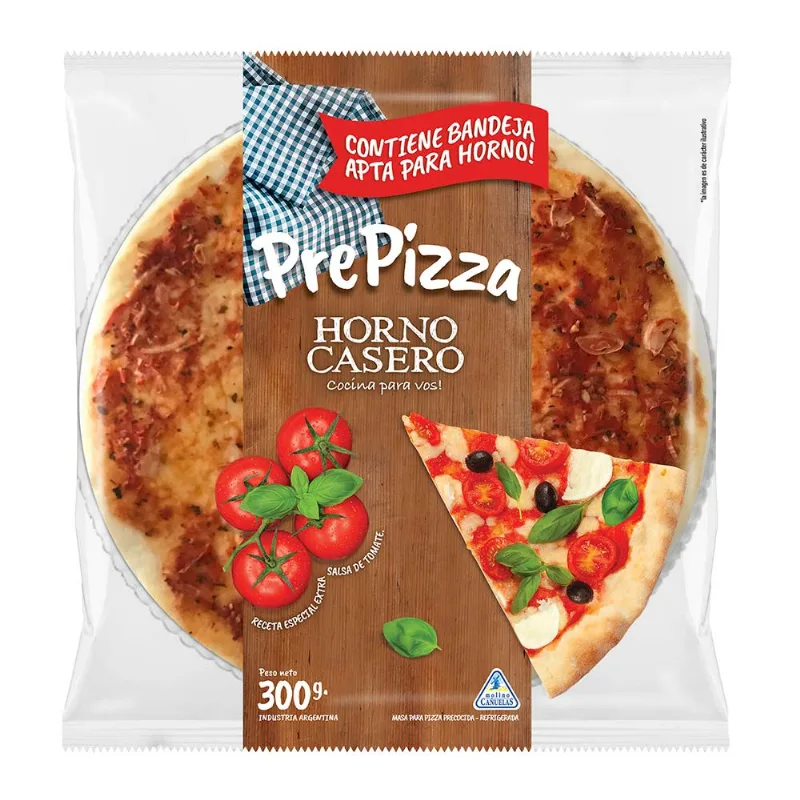 Pre Pizza Horno Casero+ Bandeja X 330 Grs