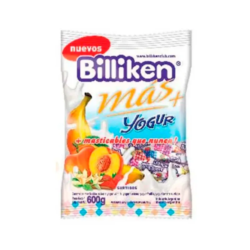 Caramelos Billiken Masticable Yogurt 600 Gr