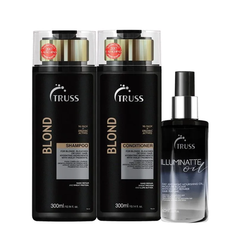 Kit Truss Illuminatte Oil Shampoo e Condicionador Blond (3 produtos)