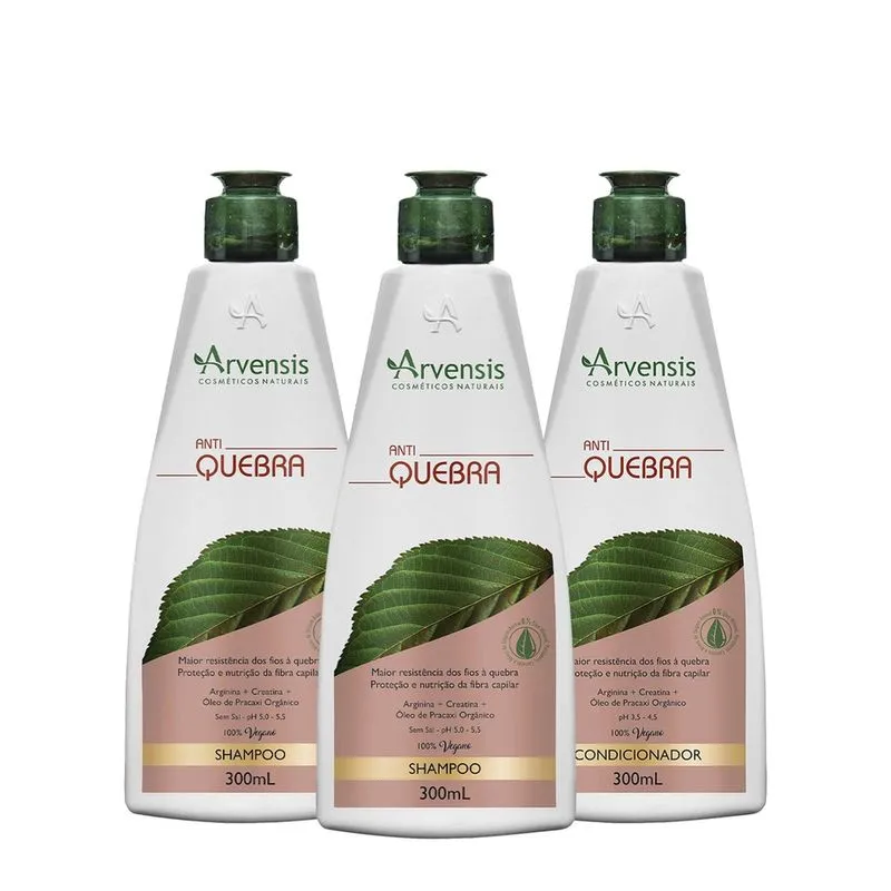 Kit Arvensis Anti-Quebra Shampoo Extra e Condicionador (3 produtos)