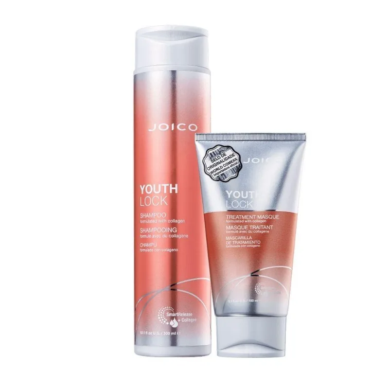 Kit De Tratamento Youthlock Collagen Smart Mask Com Shampoo 300ml E Máscara 150ml
