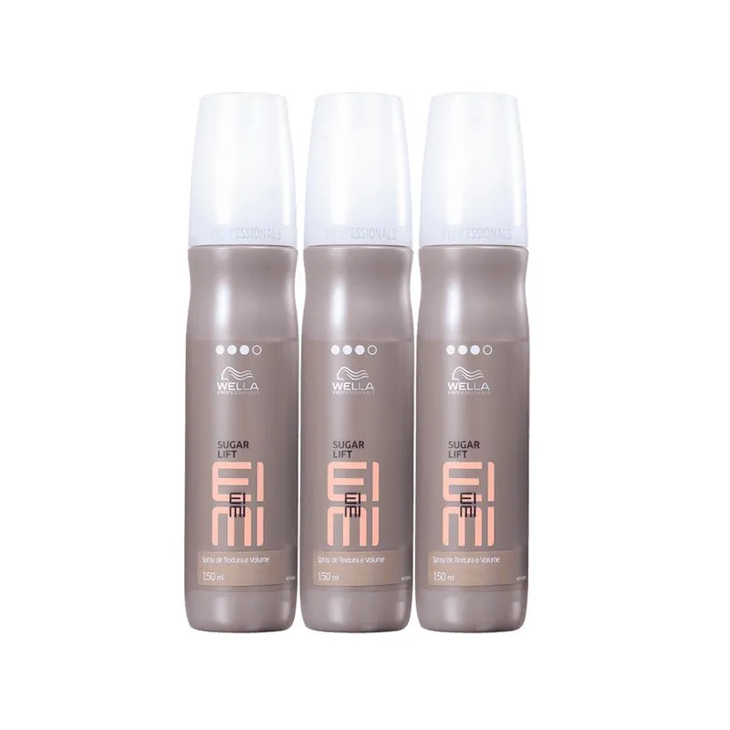 Kit Wella Professionals EIMI Sugar Lift - Spray de Textura e Volume 150 ml (3 unidades)