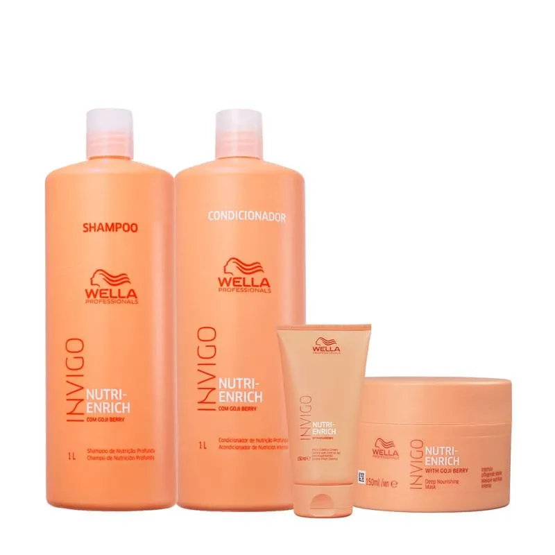 Kit Wella Professionals Invigo Nutri-Enrich Tratamento Profundo (4 produtos)
