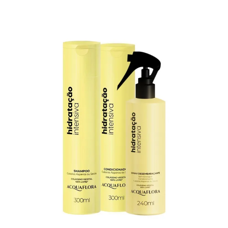 Kit De Tratamento Capilar Hidratação Intensiva Duo Leave-in Controle De Frizz Multicolorido