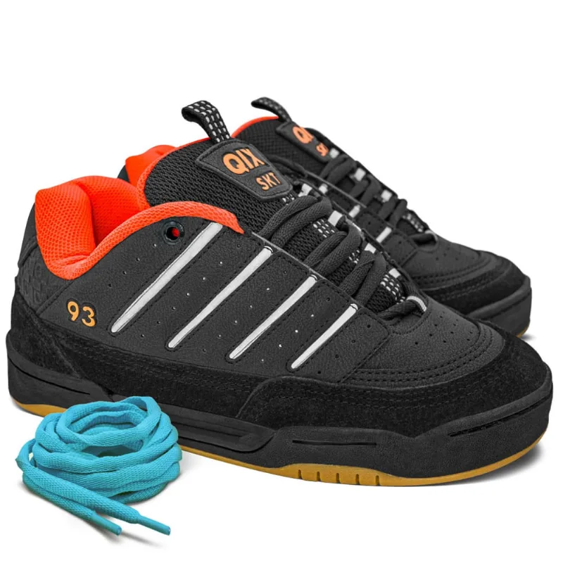 Tênis Qix Golden Preto Laranja