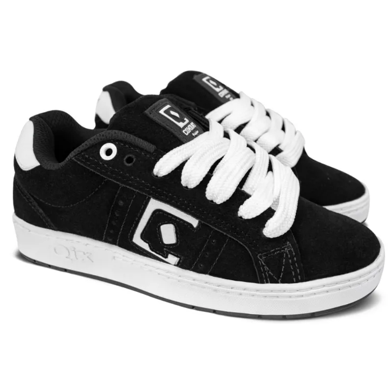 Tênis Qix Combat Suede Preto Branco