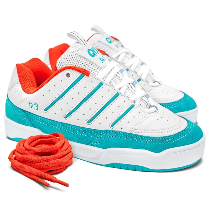 Tênis Qix Golden Branco Laranja Azul