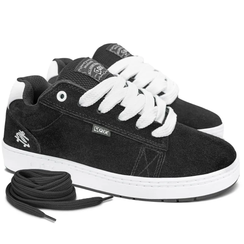 Tênis Qix Pro Model Allan Mesquita x Chorão Preto Branco