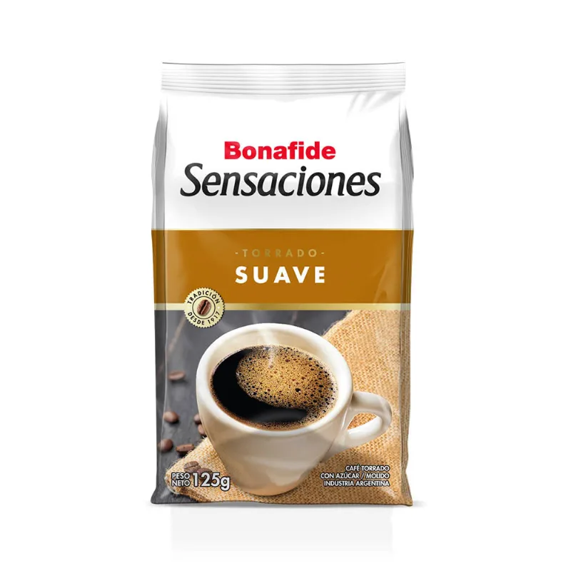 Café Molido Torrado Suave Sensaciones 125 Grs Bonafide