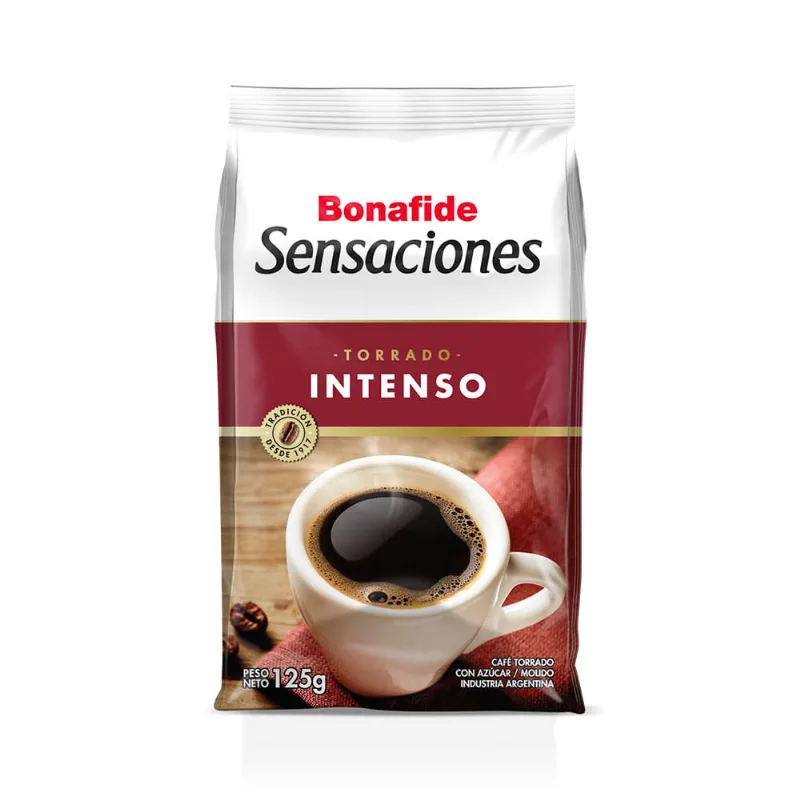 Café Molido Intenso Torrado con Azúcar 125 Grs Bonafide Cafe "bonafide" Intenso X 125 Gr.