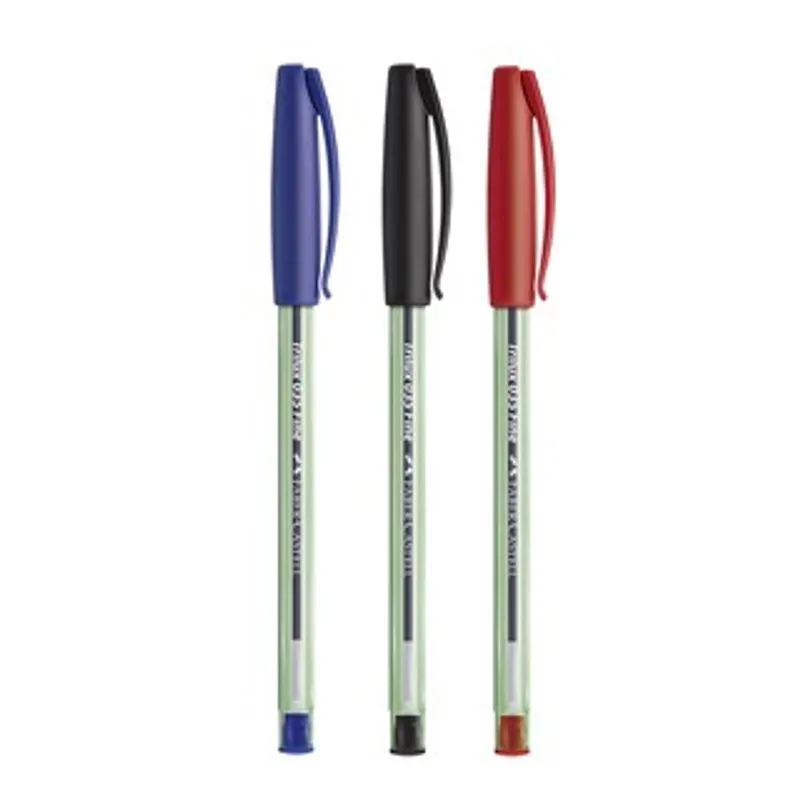 Kit Caneta Esferográfica Faber-Castell Trilux 035 fine 0.8mm 3 cores