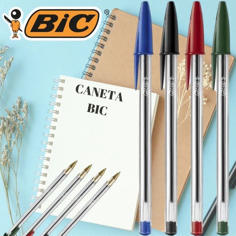 Caneta Esferográfica bic Cristal Dura + c/ 4 Unidades