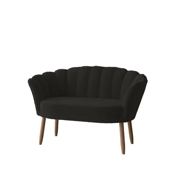 Namoradeira Flor Quarto Recepção Salao Sala Balaqui Decor Preto