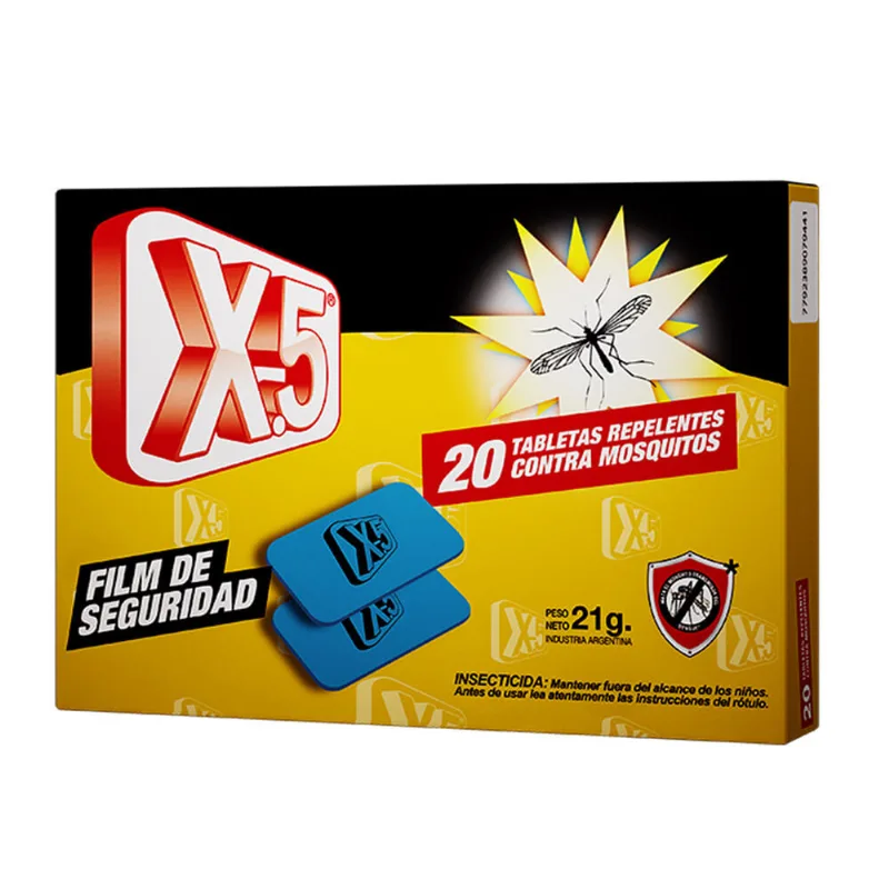 Tabletas mata mosquitos X.5 21 g.