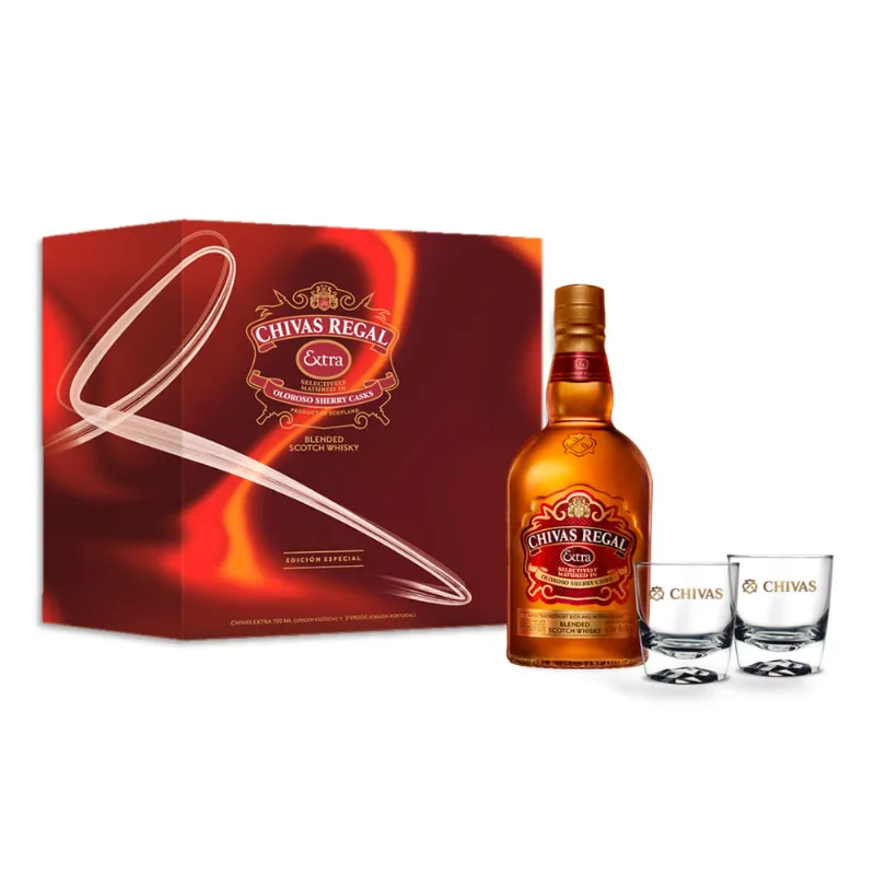 Whisky Chivas Extra 2 Vasos 750