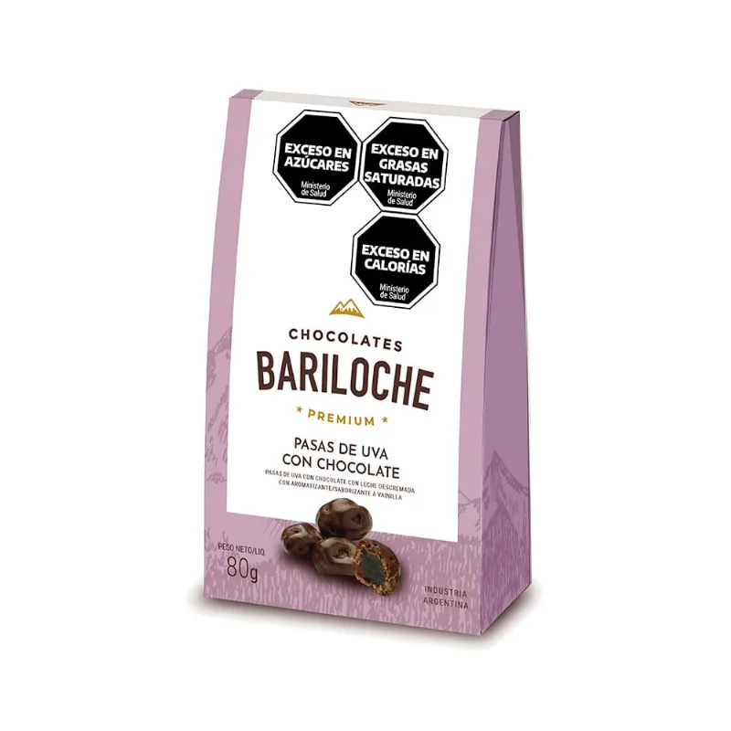 Pasas Con Chocolate Estuche Bariloche Premium