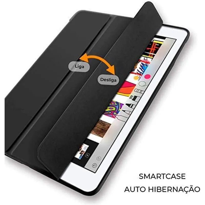 Capa Case Tpu Premium Com Slot Para Caneta Ipad 7 / 8 10.2