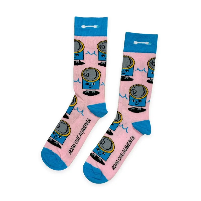 Zoquete Tex con estampa hombre talle 41-44 rosa