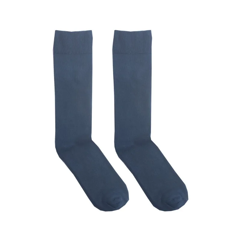 Media Tex de algodón nautico hombre talle 39-44 azul