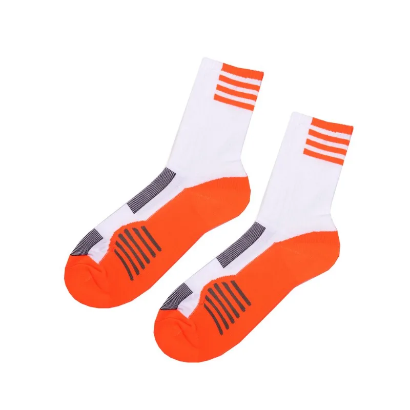 Media Tex 3/4 deportiva fantasia talle 41-45 naranja fluo