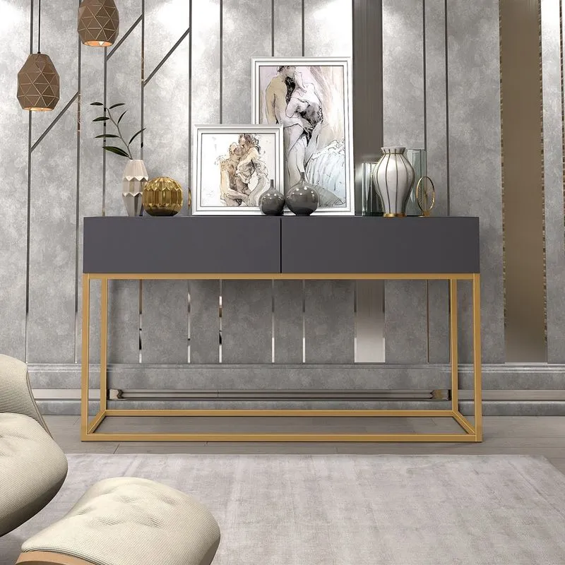 Buffet Eros 02 Gavetas Estilo Industrial Moderno