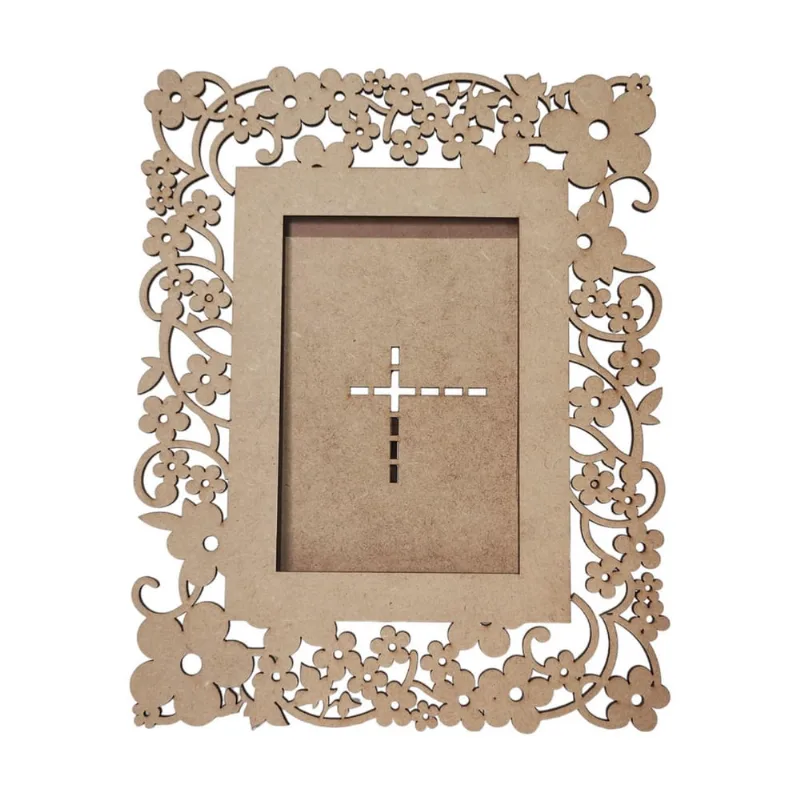 Kit 15 Porta Retrato Mdf Cru Foto 10X15 Decoração Florida