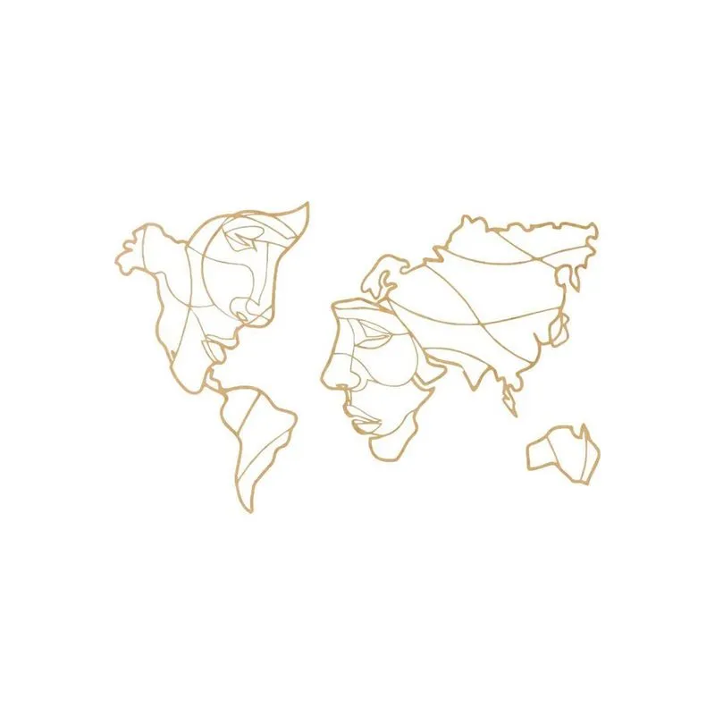 Quadro Decorativ Mdf Cru Face Países 40X20Cm