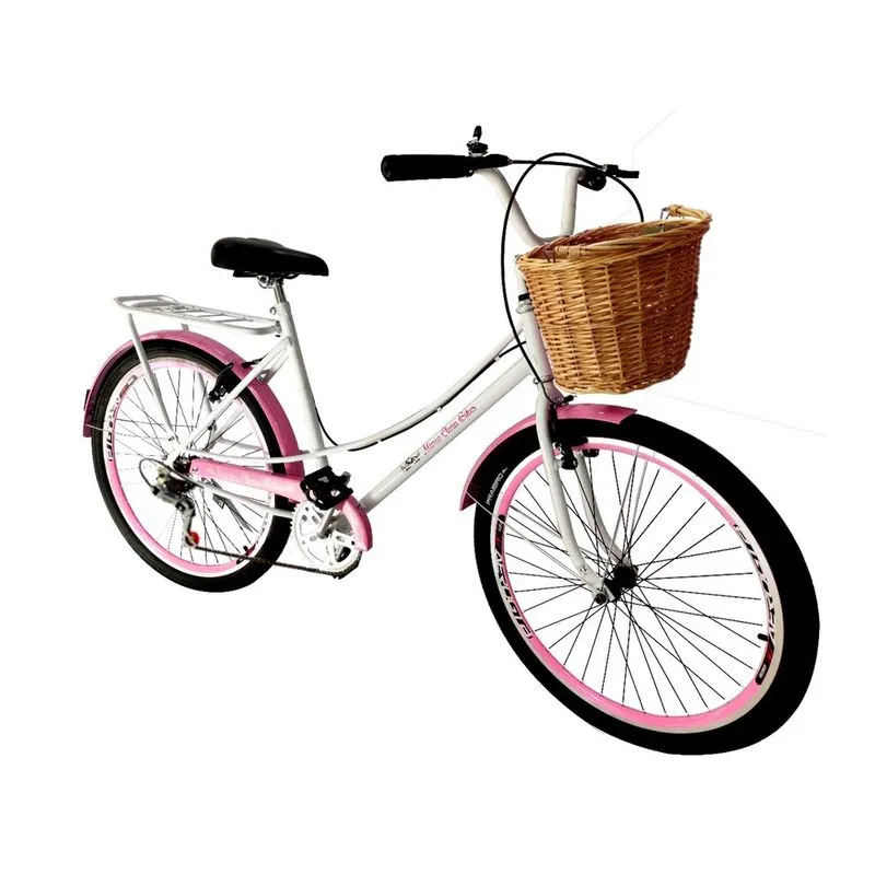 Bicicleta Aro 26 mod ceci barra forte c/ vime 6 marchas mary