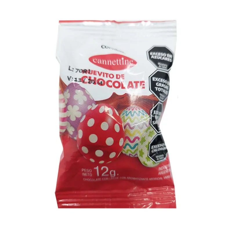 Huevitos De Chocolate Con Leche 12 Gr Cannettine