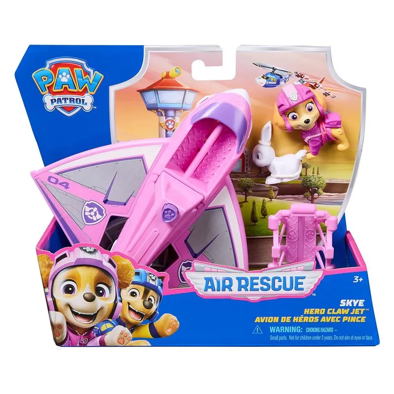 Jato de Resgate com Boneca Skye - Patrulha Canina