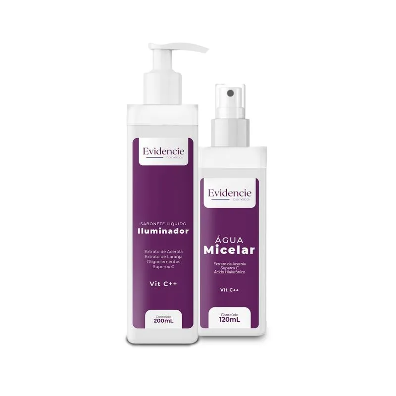 Kit Evidencie Vitamina C Ácido Hialurônico + Superox C