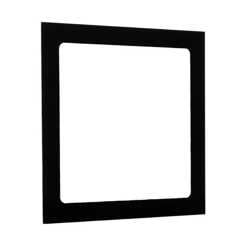 Luminária Plafon 18w Led Quadrado Embutir 6500k Preto