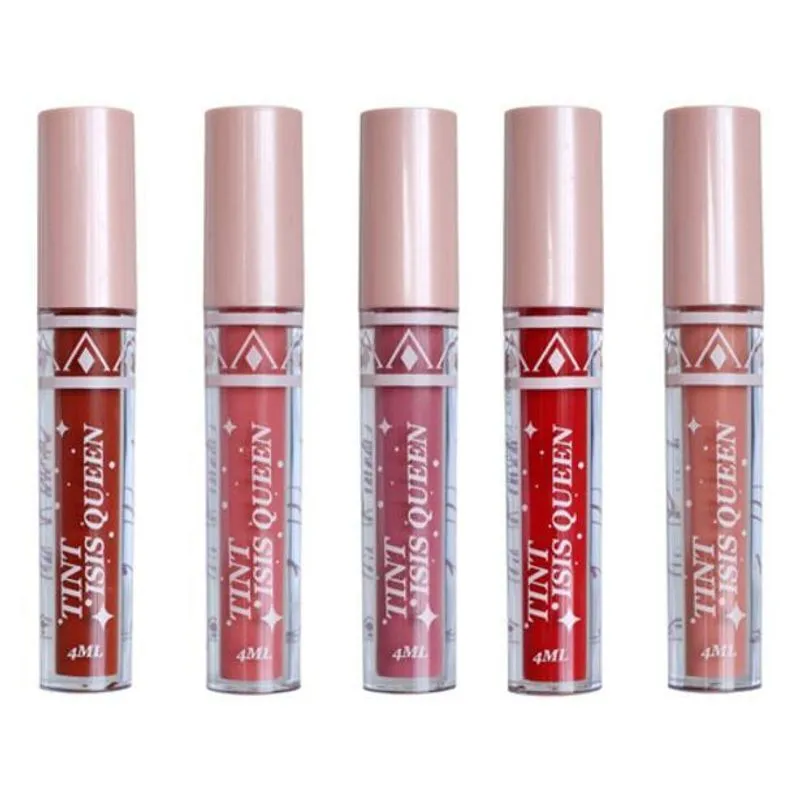 Batom Kit 5 Cores Tint Isis Rezende Queen Necessaire