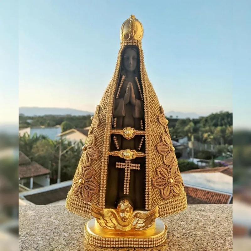 Imagem Da Nossa Senhora De Aparecida Artesanal 31cm