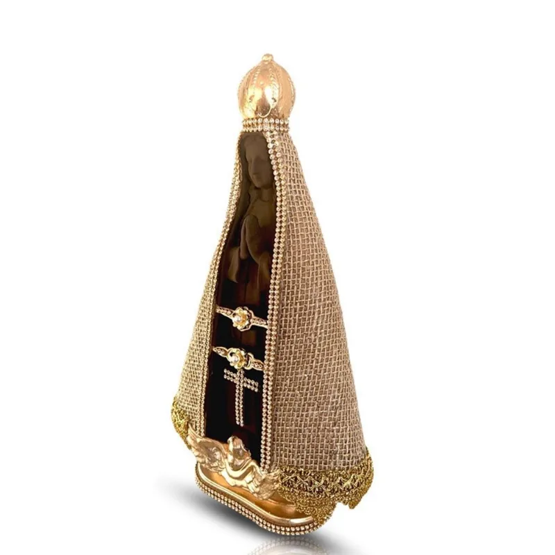 Nossa Senhora Decorativa Artesanal Estilo Barroco 30cm