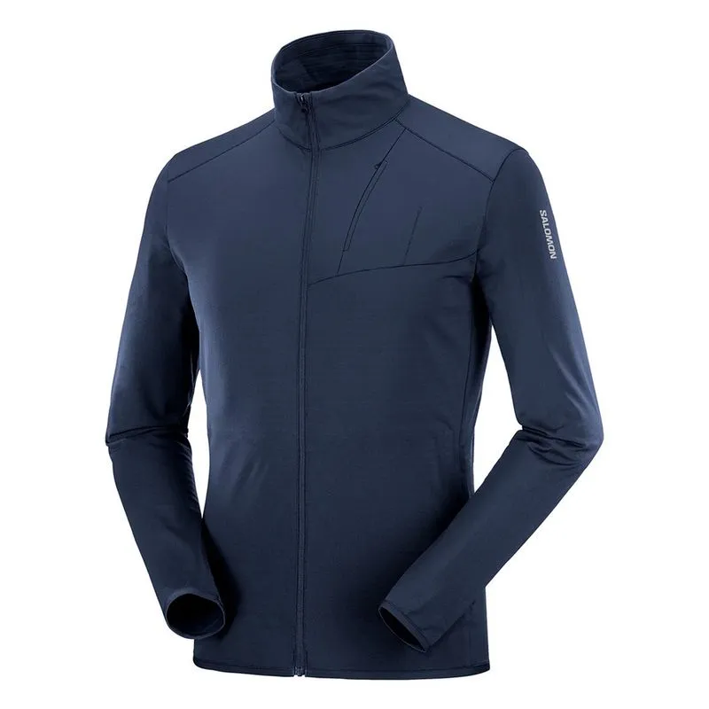 Jaqueta Salomon Thermo fz Masculina Azul Segunda Pele