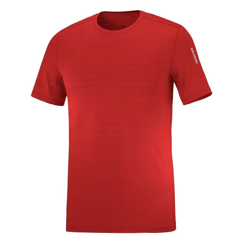 Camiseta Salomon Render ss Tee Masculina Vermelha