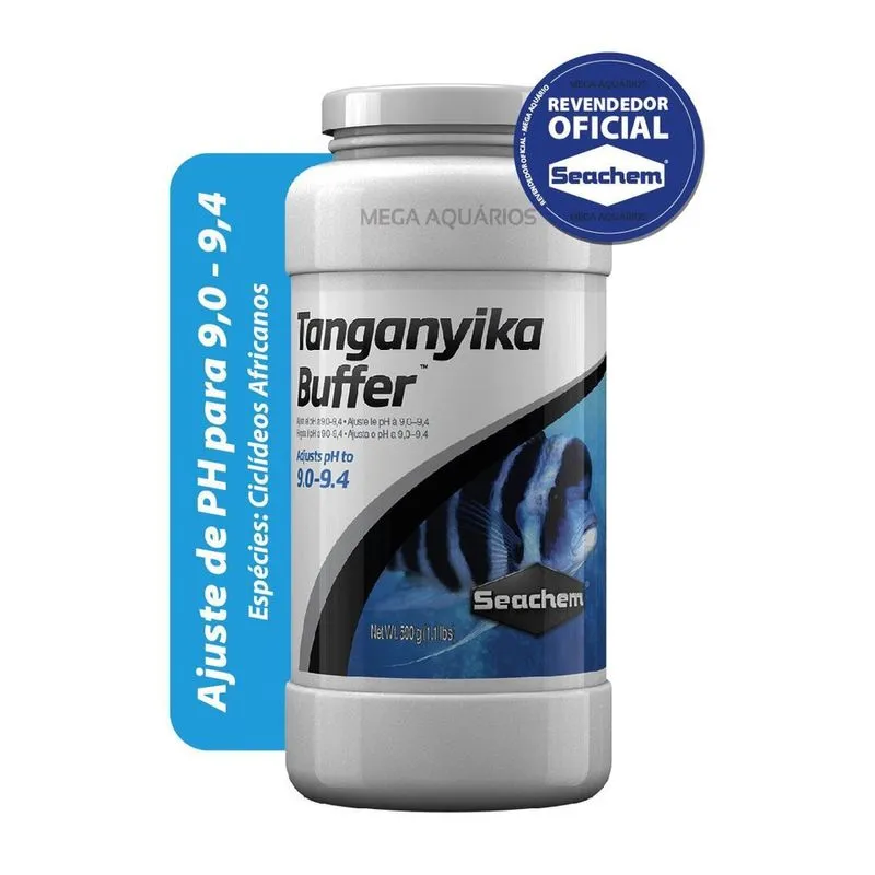 Seachem Tanganyika Buffer 500G Aumenta Dureza Ph 9,0 A 9,4