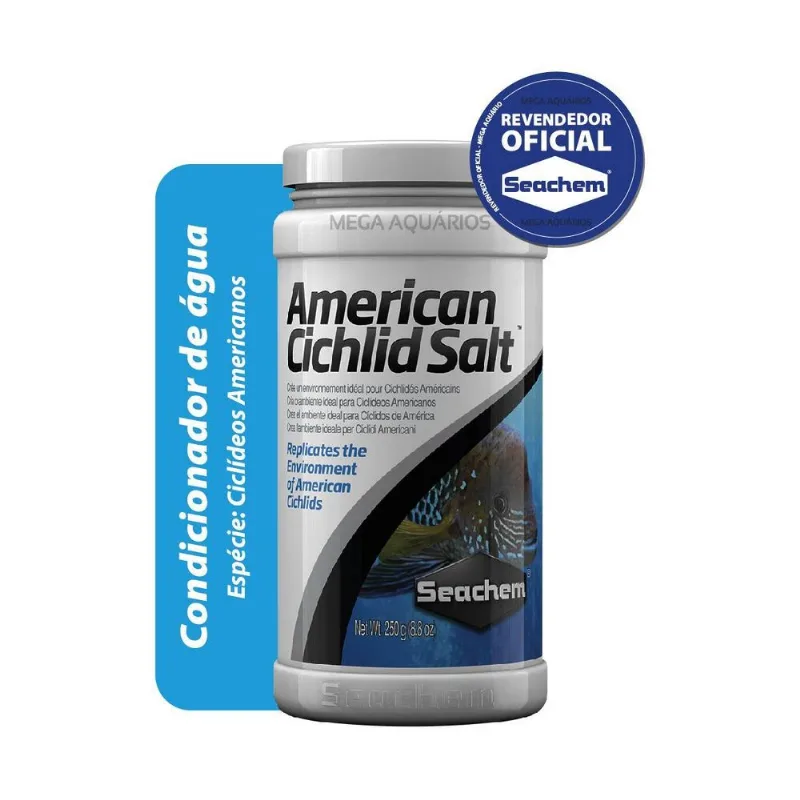 American Cichlid Salt 250g Condicionador Ciclídeos