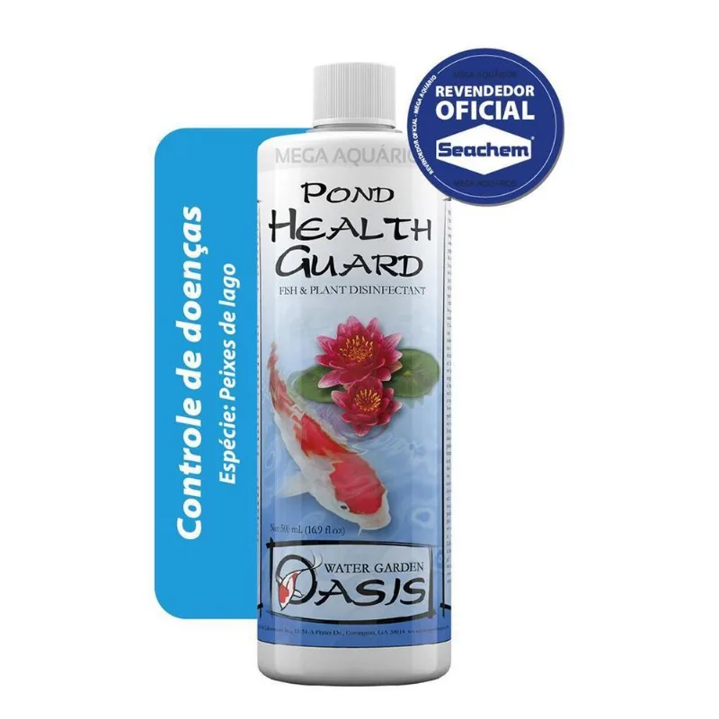 Seachem Health Guard 500ml Trata Doenças Bactérias Lago