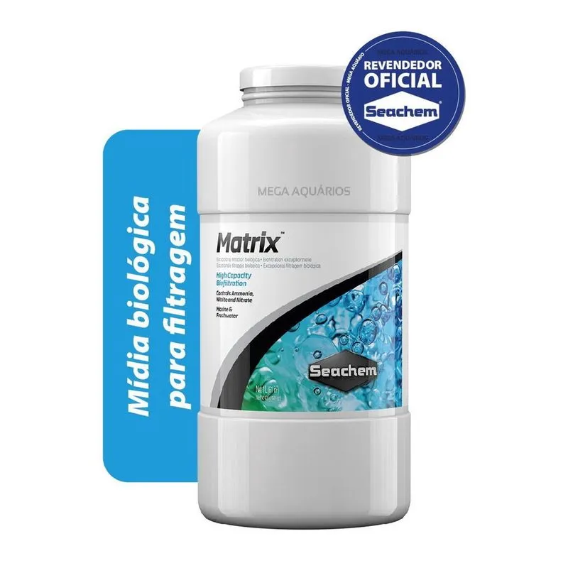 Seachem Matrix 1L Mídia Biológica Filtragem Aquario Lago
