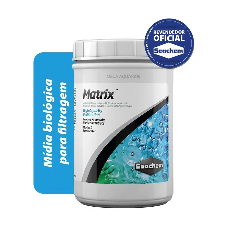 Seachem Matrix 2l Mídia Biológica Filtragem Aquario Lago