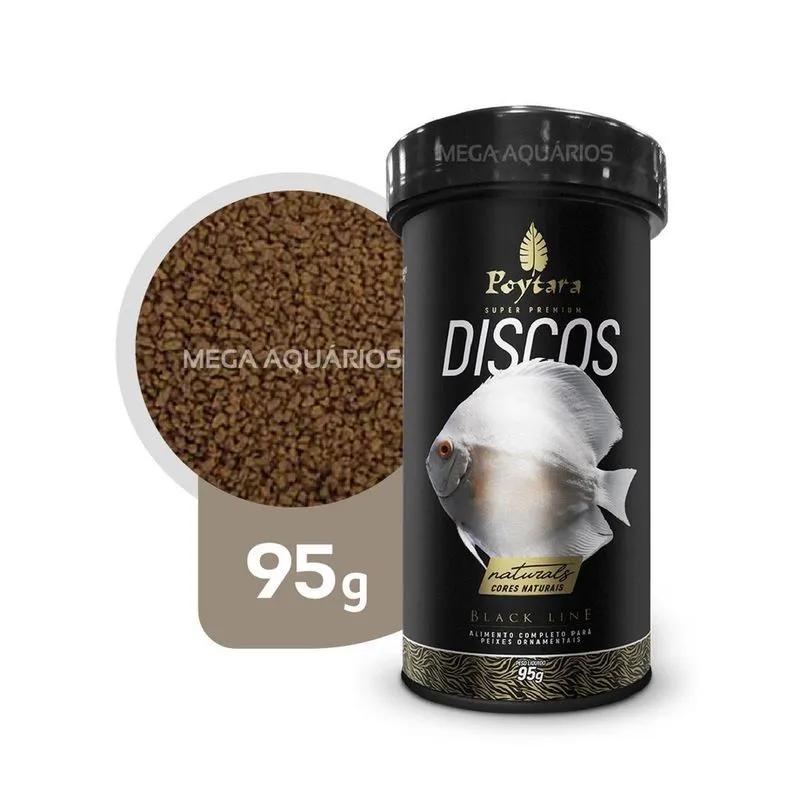 Ração Poytara Discos Naturals Mantém Cores Naturais 95G