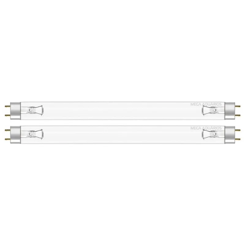 2 Lâmpada Uv 15W Germicida Ultravioleta T8 45Cm Fluorescente