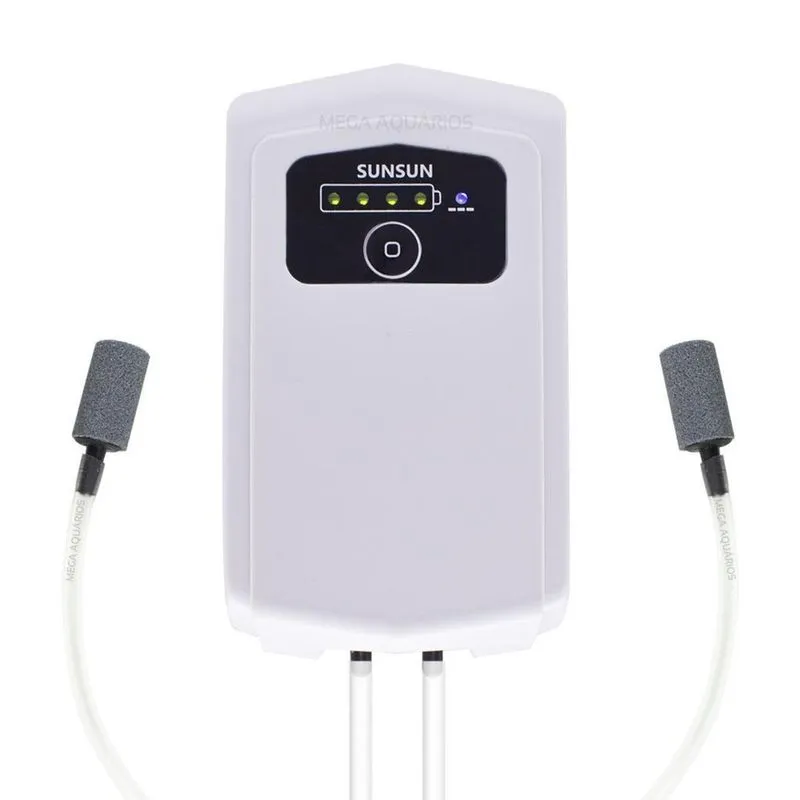 Compressor Ar Nobreack Sunsun Apq-102 Aquário Queda Luz