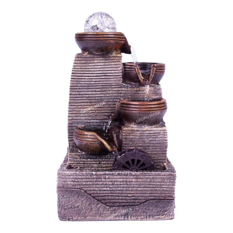 Fonte De Água Decorativa Para Jardim - Cascata Relaxante - Bivolt