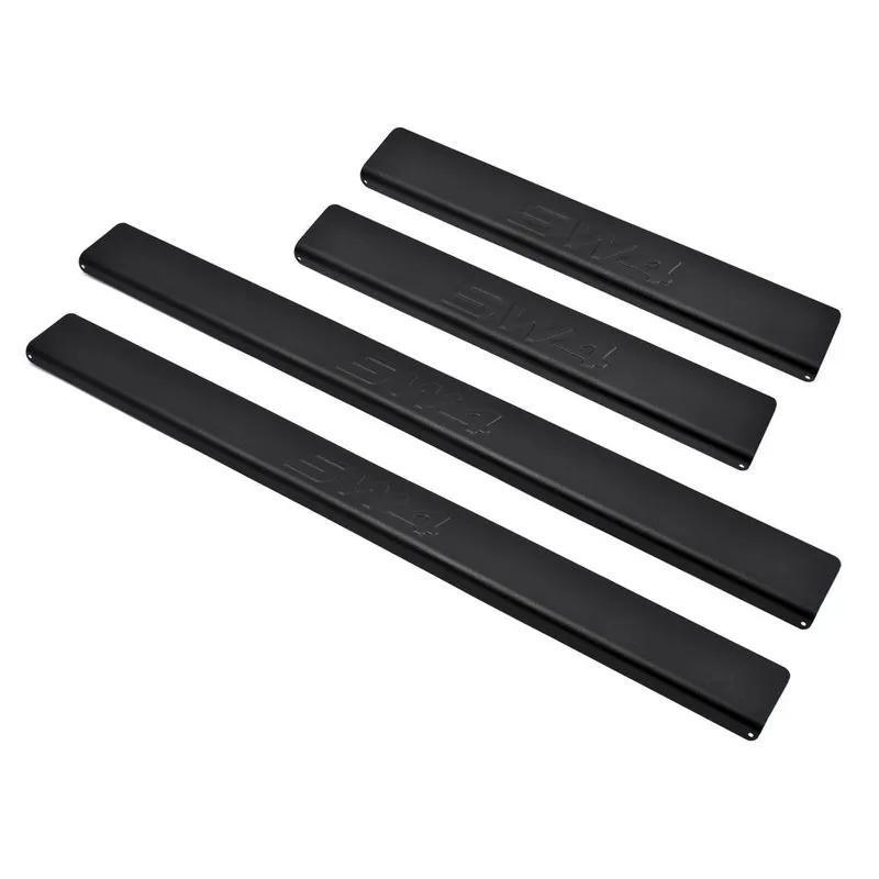 Soleira Aluminio Preta Original Brasikar Hilux Sw4 2005-2015