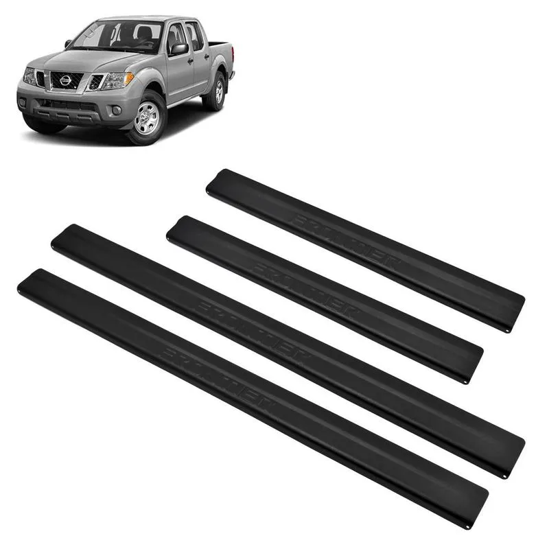 Soleira Aluminio Preta Black Original Brasikar Frontier 2015