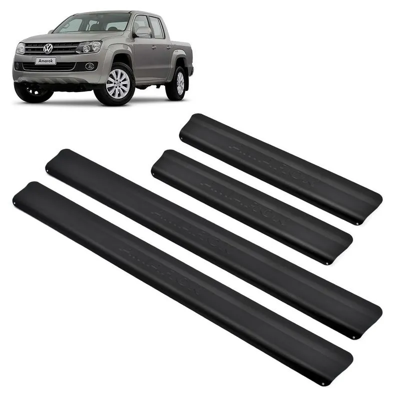 Soleira Aluminio Preta Original Brasikar Amarok Dupla 2022