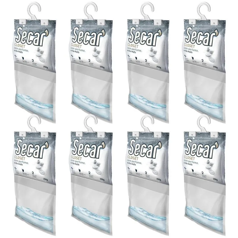 8 Evita Mofo Closet Guarda Roupa Pendurável 250g Secar